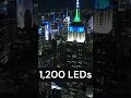 LEDs on the Empire State Building #nyc #empirestatebuilding #skyscrapers