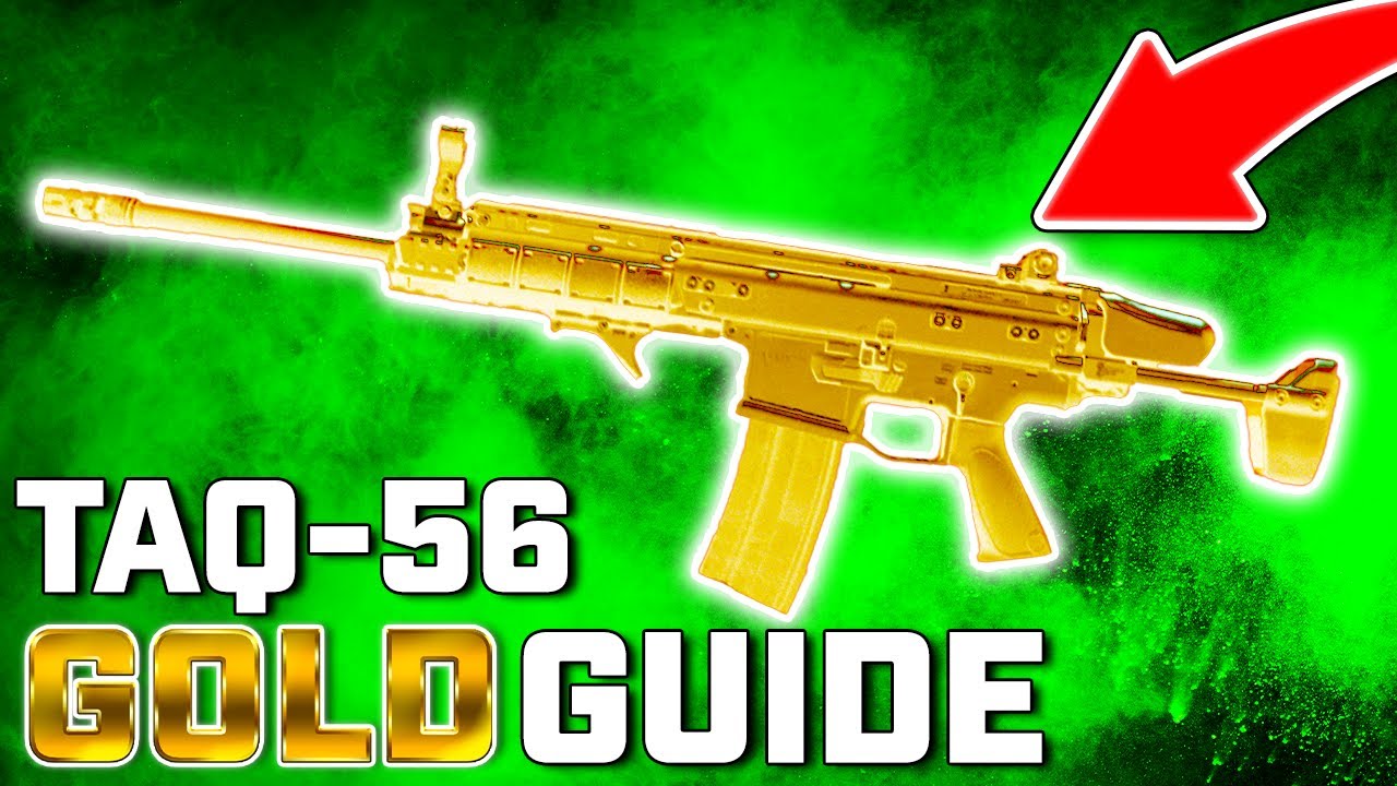 FASTEST WAY TO UNLOCK GOLD TAQ-56 IN MW2 | GOLD CAMO GUIDE - YouTube