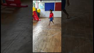 Zig-Zag walk! 🚶 #ytshorts #youtubeshorts #preschool #look #down #grossmotorskills #activity #kids