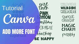 Menambah Font di Canva