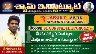 Economy Preparation Strategy for Telangana SI/CON prelims and mains - SHYAM INISTITUTE