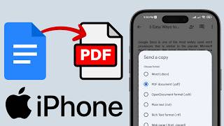 How to Convert Google Doc To PDF on iPhone (2025)