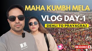 Maha Kumbh 2025 Day-1/3 vlog 4k | Delhi to Prayagraj | #mahakumbh2025 #trivenisangam #yolocouple