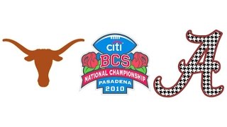 2010 BCS National Championship, #1 Alabama vs #2 Texas (Highlights)