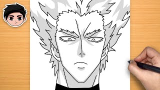 Easy Anime Drawing | How to Draw Garou from One-Punch Man Step-by-Step