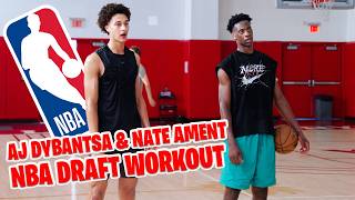 AJ Dybantsa & Nate Ament NBA Draft Workout 🔥