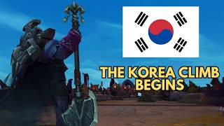 THE KOREA CLIMB BEGINS