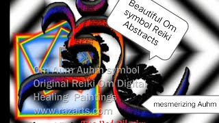 Experience Mesmerizing Auhm! Few of My Original Om Symbol Modern Digital Abstract Healing Paintings