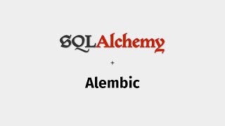 Alembic Installation (Data migration tool)