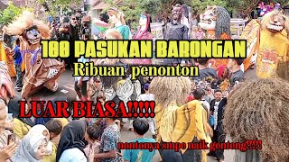 100pasukan barongan meriahkan Kemiri timur.kirab budaya #barongan #tsm #thonypst