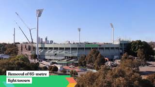 DevelopmentWA | Timelapse of Subi Oval demolition so far...