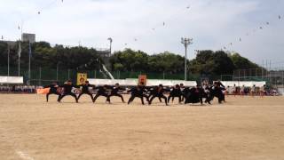 2012年修道高校　体育祭　応援合戦　3組　オレンジ