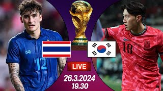 #wcqualifiers  Live+score! ไทย พบ เกาหลีใต้ (นัดสอง)ฟุตบอลโลกรอบคัดเลือก โซนเอเชีย 2026 รอบสองกลุ่มC
