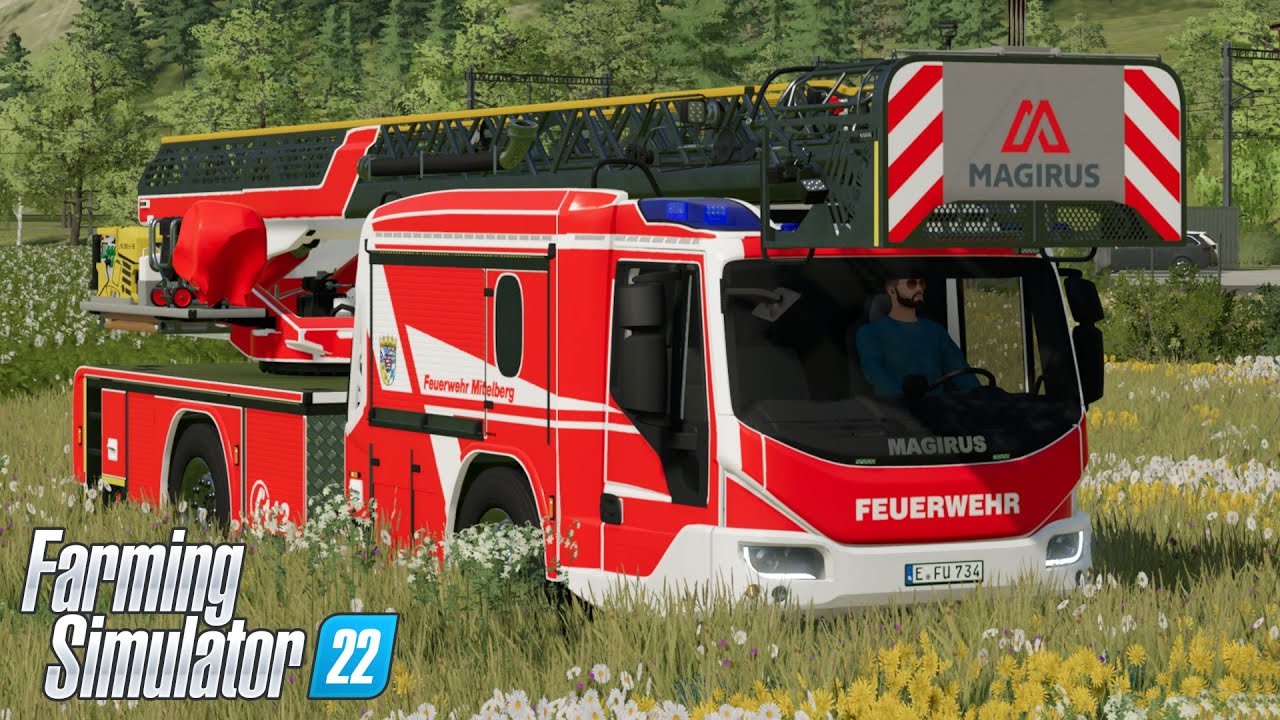 FS22 - Magirus M32L AS N.B. Turntable Ladder - Farming Simulator 2022 ...