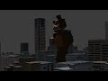 giant freddy fazbear attacks city 3d animation