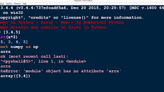 Numpy Arrays in Python - Importing Numpy - Part 1 (English)