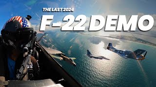 F-22 Raptor Demo || Aerial Cockpit Footage || RAZZ's Last Demo || Stuart Airshow 2024