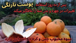 خواص پوست نارنگی رو اگر بدونید از این به بعد فقط به خاطر پوستش این میوه رو میخرید