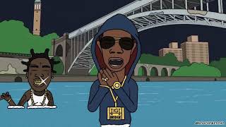 B00sted - Drowning ft.Kodak Black (Animated Music Video) by  Rough Sketchz