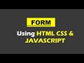 Javascript form validation |  Form Validation in Javascript | See description for full video link