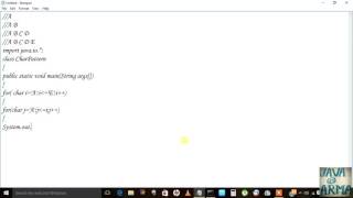 Nested loops Java Patterns 8 by taking input from user