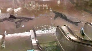 shark tank breaks in mall..