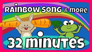 Rainbow colors song + 10 other great kids songs! | Kids Song Compilation | The Singing Walrus