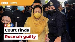 Rosmah guilty of corruption, rules High Court