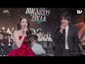 sakaguchi kentaro with mc wonyoung at aaa asia artist awards 2024 in bangkok 坂口健太郎 사카구치켄타로 장원영