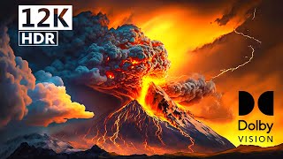 EXPLOSIVE COLORS | 12K ULTRA HD HDR (LAVA IN 120 FPS)