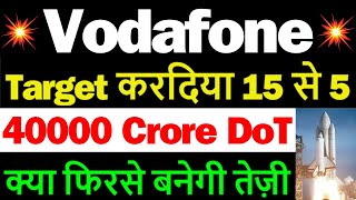 40000 Crore | Vodafone idea Share Latest News | idea Share Latest News | vi Share Latest News Today