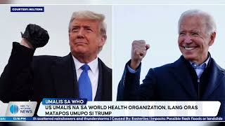 US, umalis na sa World Health Organization, ilang oras matapos umupo si Trump