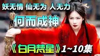 一口气看完《白月梵星》1~10集丨上古神物无念石认凡人白鹿为主，妖王敖瑞鹏为获无念石疗伤伴其左右，二人从互相利用成长到相爱