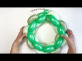 how to make a christmas balloon wreath in 5 minutes – easy holiday diy 5分钟内学会制作气球圣诞花环，最美装饰