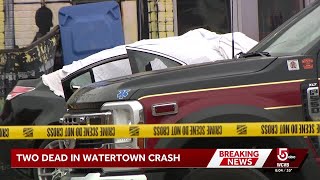 Two dead after crash in Watertown