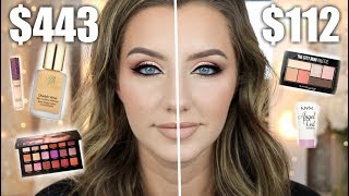 DRUGSTORE VS HIGH END MAKEUP | Drugstore Dupes | Jazzi Filipek