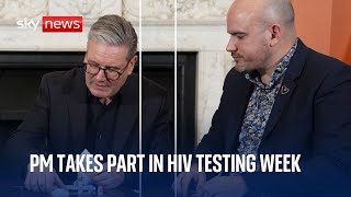 Prime minister takes part in National HIV Testing Week