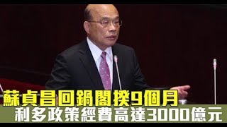 【選前拚政績1】蘇貞昌回鍋閣揆9個月　利多政策經費高達3000億元 | 蘋果新聞網