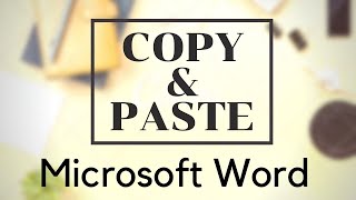 how to fix copy and paste | [ Ms Word Shortcut Key not working ] | SOLVED