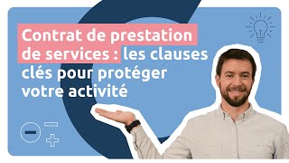 Les clauses clés du contrat de prestation de services ✍️