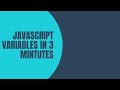 JavaScript Variables Explained in 3 Minutes — var, let & const Made Simple.