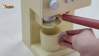 Wooden Coffee Machine Toy | Coffee Maker for Kids