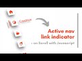 Active Nav Link Indicator with JavaScript | Scroll Spy Indicator
