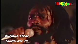 Reggae Legend "Burning Spear speaks in Reggae Sunplash 79