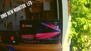 I can finally use my capture card again (MSi 144 hz monitor unboxing)