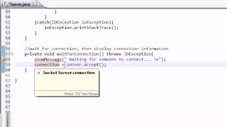 Intermediate Java Tutorial 41 Waiting for a Connection YouTube