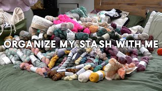 Yarn Stash Reorganization +Stash Tour + Notion for Knitters || Pasley Knits Podcast Episode 2