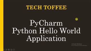 Python Hello World PyCharm