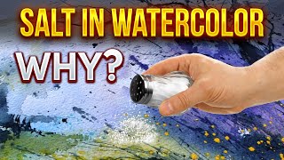 Amazing SALT in Watercolor painting. How To Use Salt In Watercolor