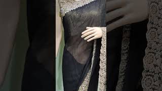 New fancy Saree Se phone fabric black colour# viral saree